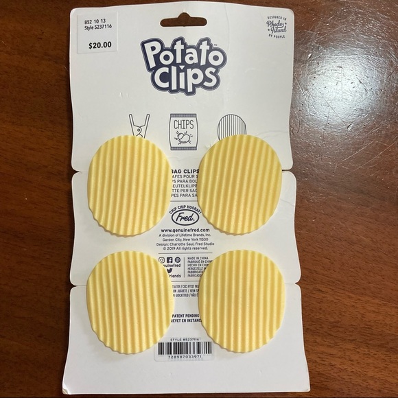 Fred Potato Clips, new, set of 4. - Picture 2 of 3
